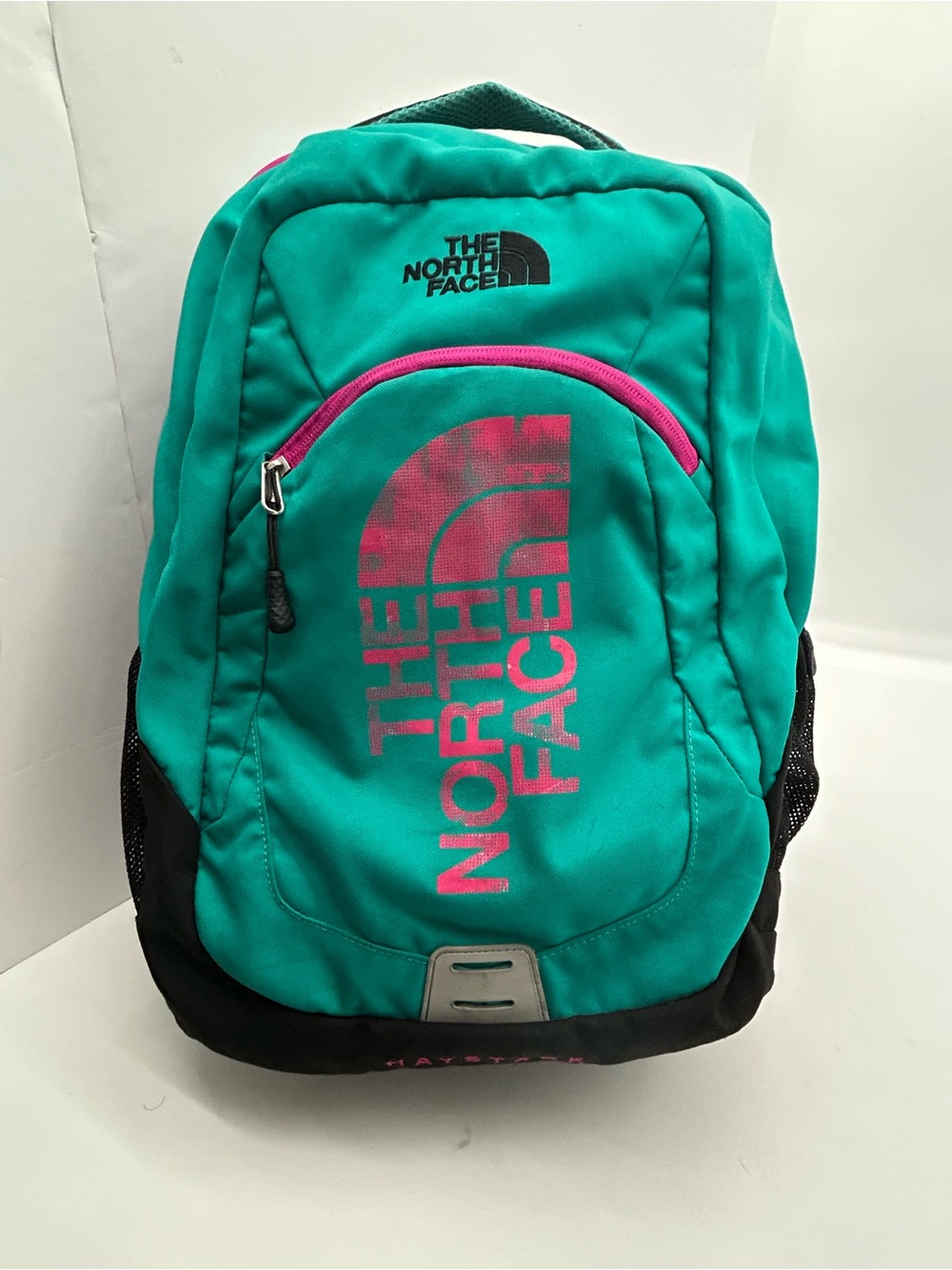 The North Face Teal Backpack with Black Trim